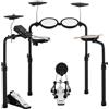 XDrum DD-250P E-Drum Kit - Batteria elettronica con pad mesh head e piatti, pedale kick con pad, controller HiHat - Ricevitore Bluetooth integrato - Drumset incl. chiave di accordatura e bacchette