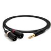 enoaudio Mogami 2534 Quad Y Cavo Stereo adattatore professionale | Neutrik Gold 6,3mm TRS - XLR maschio (L,R) | HiFi - 3,0 m