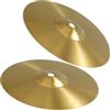 YARNOW Piatti Crash per Batteria Acustica in Ottone Oro 2 Pezzi
