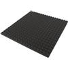 Lenacustica Pannelli Fonoassorbenti Ignifugo Piramidali NERO 100x100x5cm, Schiuma Acustica per Studio Registrazione e Isolamento Acustico. CLASSE 1IM (100X100X5CM)