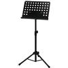 GEWA Supporto musicale, nero, metallo, nero, pieghevole, solido, pannello rimovibile, altezza 67 x 120 cm, altezza 67 x 120 cm