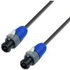 Adam Hall Cables 5 STAR S225 SS 1500 - Cavo per altoparlante, 2 x 2,5 mm², Neutrik Speakon a 2 poli su Speakon a 2 poli, 15 m