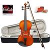 ffalstaff V01 Violino Laminato Finitura Lucida 4/4 - Completo di Archetto, Custodia con Manico e Spallacci, Blocchetto di Colofonia, Muta Prelude e Colofnonia D'addario di ricambio