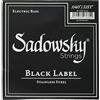 Sadowsky Black Label 040-125 - Set di 5 corde per basso, in acciaio INOX, colore: Nero