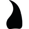 hanhuagongyiping Parti di chitarra per Gibson J-45 chitarra folk acustica battipenna autoadesivo cristallo (nero)
