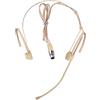 XGWTH Cuffie pieghevoli con microfono a condensatore omnidirezionale, doppio over-earset, microfono compatibile con sistema wireless Shure Bodypack trasmettitore con cavo da 1,2 m mini XLR a 4 pin