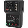 Jiawu Mixer Audio a 2 Canali, Scheda Audio USB 48V Power Console di Missaggio Audio Compatta, Scheda Audio USB per Registrazione PC per Registrazione Musicale Karaoke Domestico