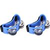 Walfront Tamburello Strumento a Percussione Musicale Piede Regolabile Tamburello in Plastica ABS Shaker a Percussione Musicale per Batteria Chitarre Concerti Feste (BLUE)