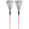 Lckiioy 1 paio di bacchette a doppia testa in metallo a doppio colore per batteria Jazz Drum Stick durevole