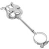 FUTUREORYY Letturino Clarinetto in Ferro Argento, Supporto per Spartiti | Reggispartito Clarinetto, Porta Spartito da Marcia per Clarinetto, Leggio da Clarinetto