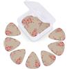 YoupO Confezione da 12 plettri per chitarra con stampa romantica giapponese con scatola portaoggetti da 0,46 0,71 0,96 mm, plettri per chitarra, accessori per chitarra elettrica e acustica