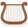 Generic Arpa da angelo in bronzo, accessorio decorativo per travestimenti, cosplay, Halloween o feste a tema