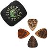 Laser Tones Grip Laser Tones LASTGMT4 - Set di 4 plettri in legno, tagliati al laser, in scatola di latta