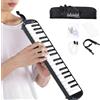 Generico Melodica Air Keyboard Piano - Strumento a 32 tasti con borsa per il trasporto, leggero e portatile | Armonium musicale per principianti, tastiera per pianoforte, strumento facile da suonare per profes
