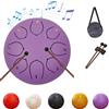 OKESYO Tamburo antipioggia per giardino 6 pollici, 8 note Rain Drum Outdoor per giardino, acciaio Tongue Drum Rain, tamburo di pioggia Chakra, tamburo impermeabile per lingua in acciaio per giardino