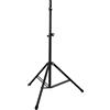 K&M 21467 Supporto per altoparlante in alluminio nero con treppiede, mandrino espandibile e sistema di bloccaggio ad anello: robusto, stabile e durevole