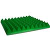 keyhelm s.r.l. Pannello Fonoassorbente Piramidale 6cm Verniciato Verde puro - 50x50cm - Pacco da 4(1m²)