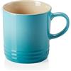 Le Creuset Tazza Mug London in gres vetrificato, 350 ml, Blu Caribe, 70302351700002