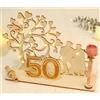 Regalo in Legno per 50 Anni Di Matrimonio, Decorazione in Legno Con Albero a Cuo