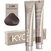KYO Colore per capelli 100ml + ossigeno 150 ml by kyo, AMMONIA FREE E PPD FREE con collagene Marino e cheratina (5.00 Castano Chiaro)