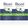 Bioré Daily Facial Cleansing Cloths, with Dirt-grabbing Fibers for Deep Pore Cleansing and Makeup Removal without Oily Residue, 60 Count (confezione da 2)