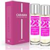 CARAVAN FRAGANCIAS - Scatola regalo con 2 profumi n. 23 da 150 ml, per donna