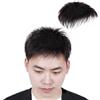 ZBYXPP Protesi Capelli Uomo, parte superiore mono con rivestimento in poliestere attorno al cappuccio, parte centrale dritta da 6 pollici (Black,5.1 * 6.6in)