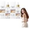 VKaoess Esfoliante al riso bianco e nero per viso e corpo, innovativa tecnologia Peel Shot e idratante minimizzatore dei pori, formulato per tutti i tipi di pelle con niacinamide (Bianco)