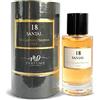 MD PARFUMS LE MONDE DU PARFUM MDPARFUMS - Collezione privata CP Prestige - Santalo numero 18 - Eau de Parfum Maschile - 50 ml - Profumo legnoso e speziato - Note di incenso, Oud e Benjoin
