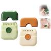 HADAVAKA Mini Pettine Tagliacapelli Manuale 2 In 1, Sistema I Capelli, Multifunzionale Per Tagliare I Capelli (Verde + Arancione)