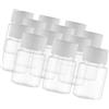 MAGICLULU 12pezzi Fiale Di Plastica Trasparente Vuote Tappo Vuoto Per Pillole e Medicinali Bottiglie Di Plastica Vuote Con Tappo Per Pillole e Medicinali