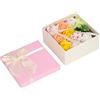 AurSoltriad Sapone a forma di rosa in simulazione, confezione regalo di sapone da bagno raffinato per donna, sapone floreale a lunga durata e senza scolorimento, decorato con nastro per San (Gialla)