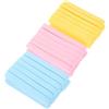 FRCOLOR Spugna Compressa Viso 8X1X0.8Cm 12 Pezzi Strisce Pulizia Viso Naturale Dischetti Cotone Struccante Ideale Per Rimozione Trucco Cura Pelle Quotidiana Uso Con Acqua E Detergenti