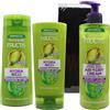 Dc Casa FRUCTIS LINEA HYDRA RICCI : SHAMPOO 250 ML + BALSAMO 200 ML + CREMA TRATTAMENTO SENZA RISCIACQUO 400 ML + FASCIA PER CAPELLI