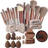 Generic Pennelli e strumenti per il trucco - 33 Set trucco da viaggio Bellezza | cosmetici portatili Ideali come di bellezza per donne, ragazze, viaggi e casa