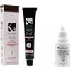 Generico Kit Tintura Sopracciglia, Castano, con Ossidante 3%