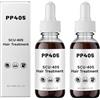 Yacriso Trattamento dei capelli PP405, olio per la crescita dei capelli SCU-405, siero perdita anti-capelli, olio nutriente del cuoio capelluto, riparazione dei danni, prevenzione delle perdite (2pcs)