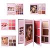 Zasdvn Palette Per Trucco A Libro - 43 Colori Cosmetici Impermeabili - Viso con Illuminante Blush e Contorno,Per Feste Quotidiane Vacanze Compleanni Viaggio Lavoro Matrimoni Eventi Club Servizi