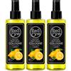 Redone Natural Cologne Lemon (3 x 150 ml) 80° | Eau de Cologne Spray Men | Aftershave Uomo | Acqua profumata per Uomo e Donna con profumo di limone | Limon Kolonya