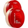 L'Oreal Paris L'Oréal Paris Infaillible 24h Power Glow 24h Cipria in Polvere Libera Tonalità Universal Fissante Idratante Lunga Durata Formula con Nano Perle Luminose Facile da Applicare - 2 Ciprie