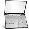 TIKODIDA Palette Magnetica per Trucco Vuota Specchio Organizer Porta Ombretti Multifunzione per Cialde di Diverse Dimensioni Astuccio Cosmetico Versatile per Uso Professionale e