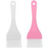 GALPADA Set 2 Pennelli per Corpo Grandi in Plastica e Nylon, Applicatore per Maschera Viso e Trucco, Design Pratico e Sostituzione Comoda, Colore Assortito