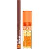 NYX Professional Makeup Duck Plump Gloss Lucidalabbra Colore 01 Clearly Spicy 7ml + Duck Plump Plumping Lip Liner Matita Labbra Colore 06 Nude Flip Rimpolpante con Zenzero e Peperoncino - Set da 2