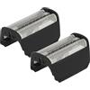 vhbw 2x Lamina a doppio taglio sostituisce Braun 30B, 30B Mul per rasoio elettrico + telaio, colore nero