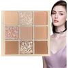 Rosixehird Palette di ombretti neutri, palette di trucchi luminosi con 9 colori - palette di ombretti pigmentati, ombretti impermeabili, set professionale di trucco per occhi di bellezza, colorata, opaca e