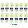 Beni Culinari 12 deodoranti roll on Fresh Felce Azzurra con Aloe Vera, Formula IdraTalk, Efficacia 48 ore, Senza Macchie - 50 ml + Beni Culinari Free Keychain