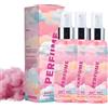 Junjie Profumo di zucchero filato, spray per il corpo da donna, con profumo a lunga durata, fragranza fresca, per casa, estate, mattina (3 pezzi)