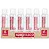 Borotalco, Deodorante Spray Zero Sali, Efficacia Anti-Odori e Freschezza Naturale, Senza Sali di Alluminio, Profumo di Borotalco, Deodorante Uomo e Donna - 6 Flaconi da 150 ml