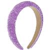 VOCOSTE Strass Fascia per Capelli, Bling Fasce per Capelli per Donne, 1.18 Largo Viola