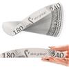 Aba Group Fresa Unghie - Lime per Unghie - Lime per Unghie Standard (4mm) 25 Pezzi - Punte Fresa Unghie Professionale - Set per Unghie - Doppia Faccia Lima per Unghie 100/180 - Forma Mezzaluna
